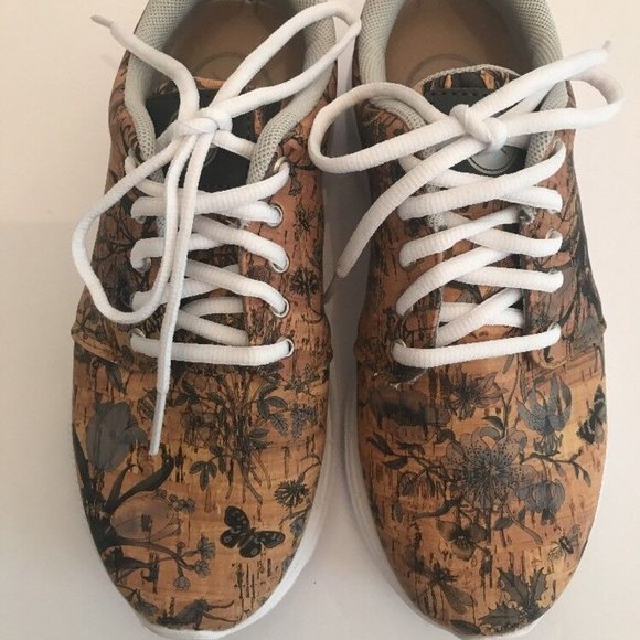 inkkas Shoes - Inkkas Eva Cushion Outsole Flower Cork Flexaire 5 Floral Sneakers Vegan